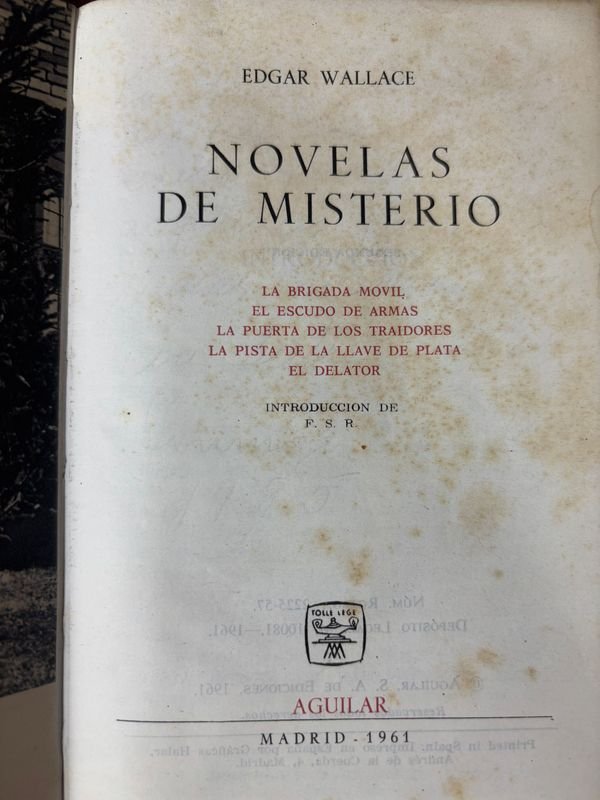 Novelas Aguilar Edgar Wallace y Ágatha Christie en 3 Volúmenes - imagen 3