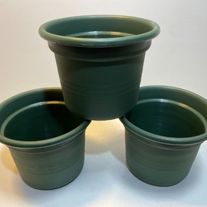 3 Macetas Plásticas Verdes Diámetro 22cm - imagen 2