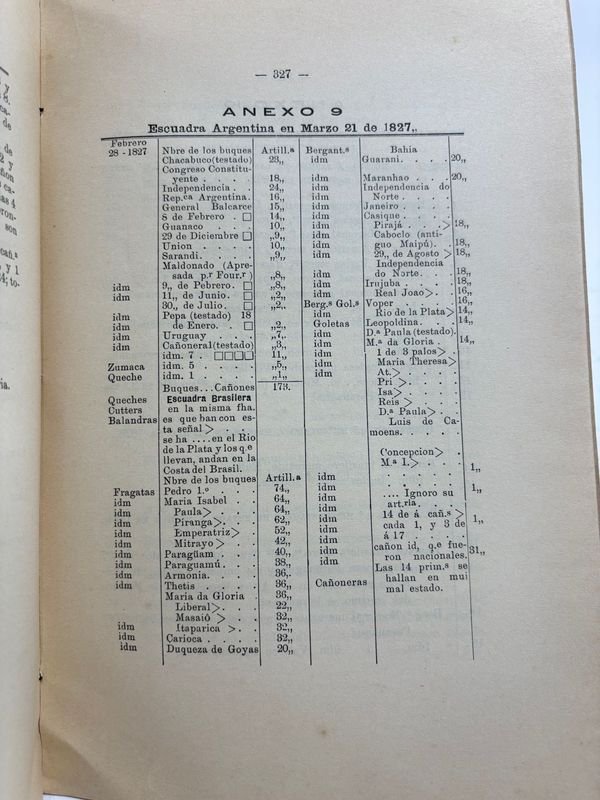 Diario de Operaciones DE LA Escuadra Republicana CAMPAÑA DEL BRASIL (1826 - 1828) Llevado por ALVARO DE ALZOGARAY - imagen 7