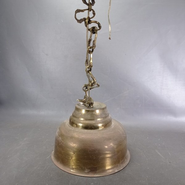 Colgante de Bronce con Cadena y Florón - Buen Estado - imagen 1