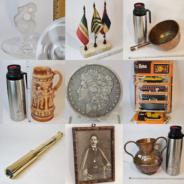 Colección de objetos variados