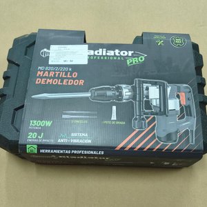 Martillo Demoledor Gladiator Pro 1300W 20J con Maletín - imagen 1