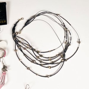 Lote de 7 Piezas de Bisutería: Collares, Caravanas, Anillos y Cruz - imagen 4