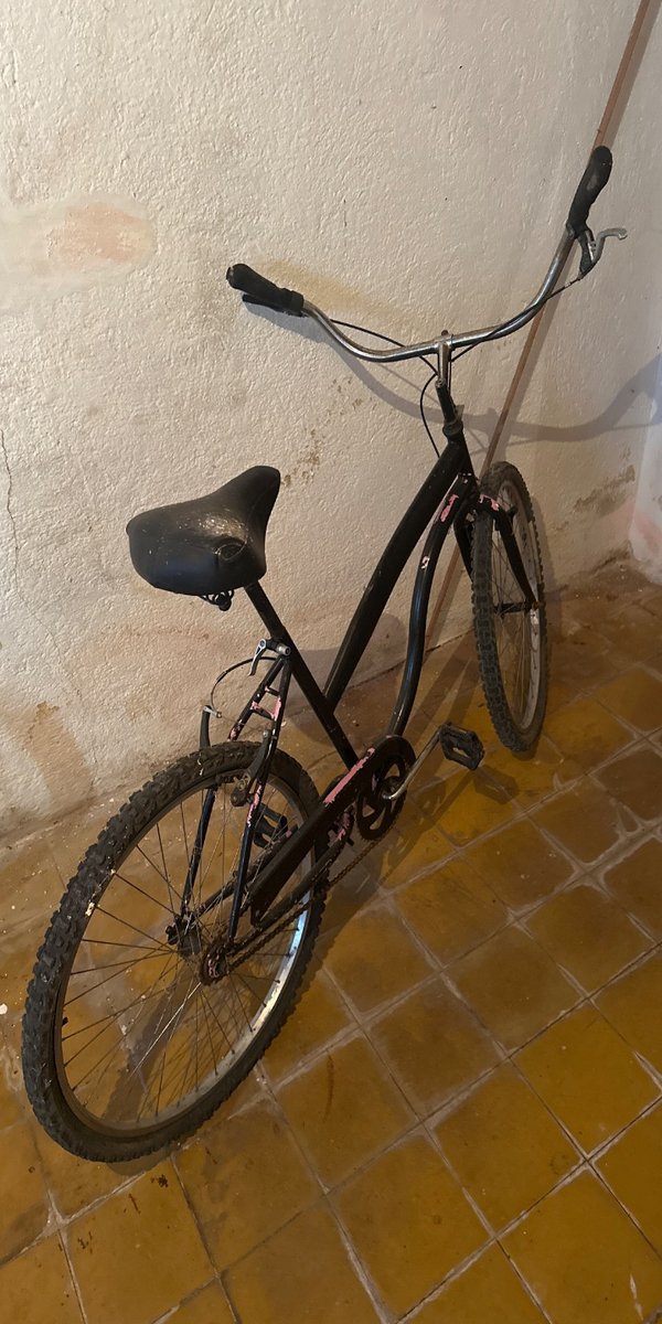 Bicicleta Clásica Rodado 26 Negra