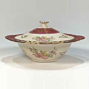Guisera de Losa Staffordshire con Guarda Rosada y Flores - imagen 2