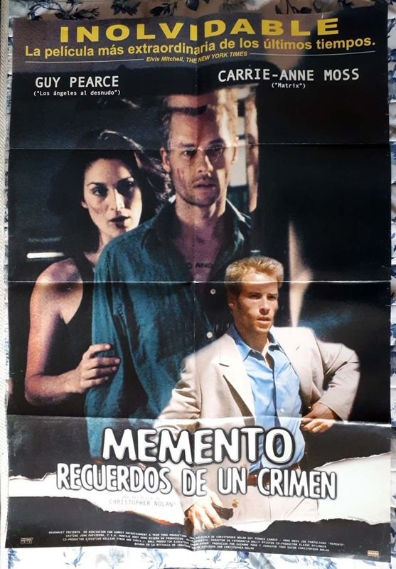 Poster Original "Memento - Recuerdos de un Crimen" (2002) - Guy Pearce, Christopher Nolan
