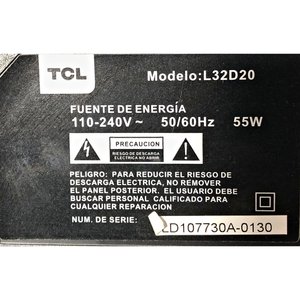 Televisor TCL de 32 pulgadas con control remoto, funcionando - imagen 3