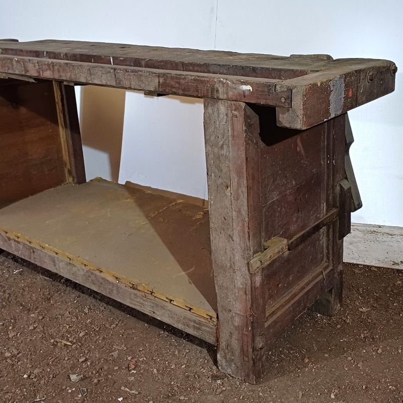 Bancos de carpintero en madera, en mal estado - imagen 6