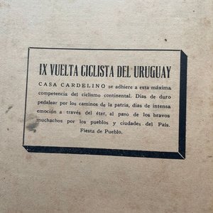 Libro Novena Vuelta Ciclista del Uruguay 1952 con Mapa de Etapas y Publicidad - imagen 6