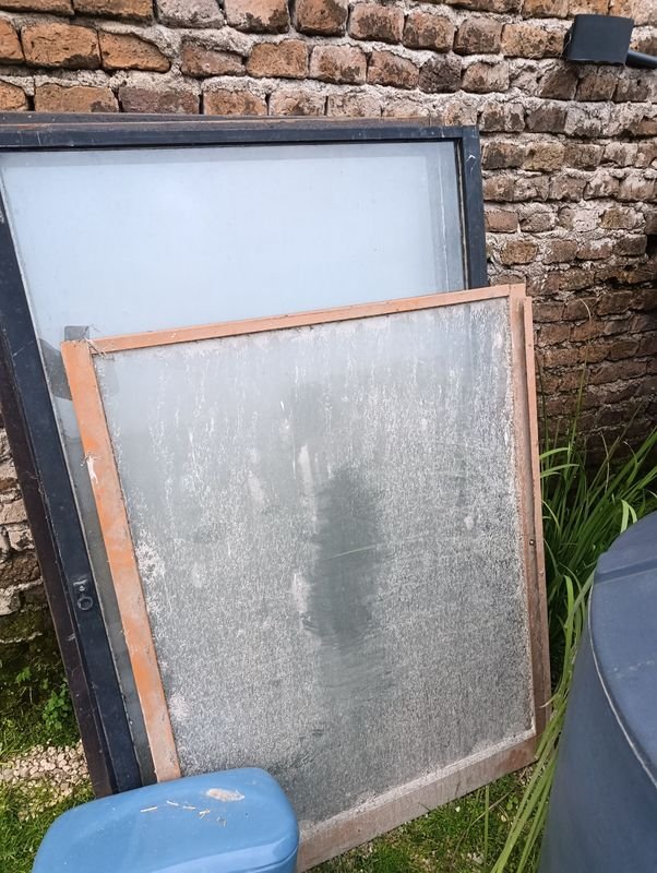 Lote de 5 Hojas de Ventana Corrediza con Vidrio