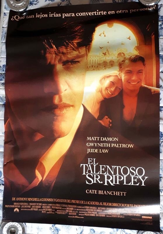 Poster Original Cine "El Talentoso Sr. Ripley" (1999) - Matt Damon, Jude Law - imagen 1