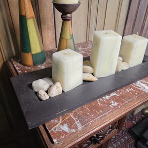 Centro de Mesa Decorativo con Velas y Candelabros de Madera - imagen 5