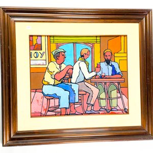 Cuadro "Motivo Cantina" con Marco de Madera 60x49 cm - imagen 1