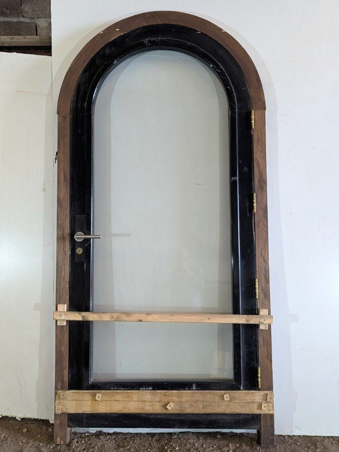 Puerta arco carpanel laqueada con marco en pino enchapado - imagen 2