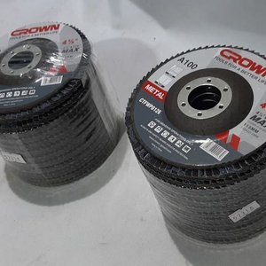 12 Discos Aleta Metal Crown 4 1/2" A100 - imagen 3