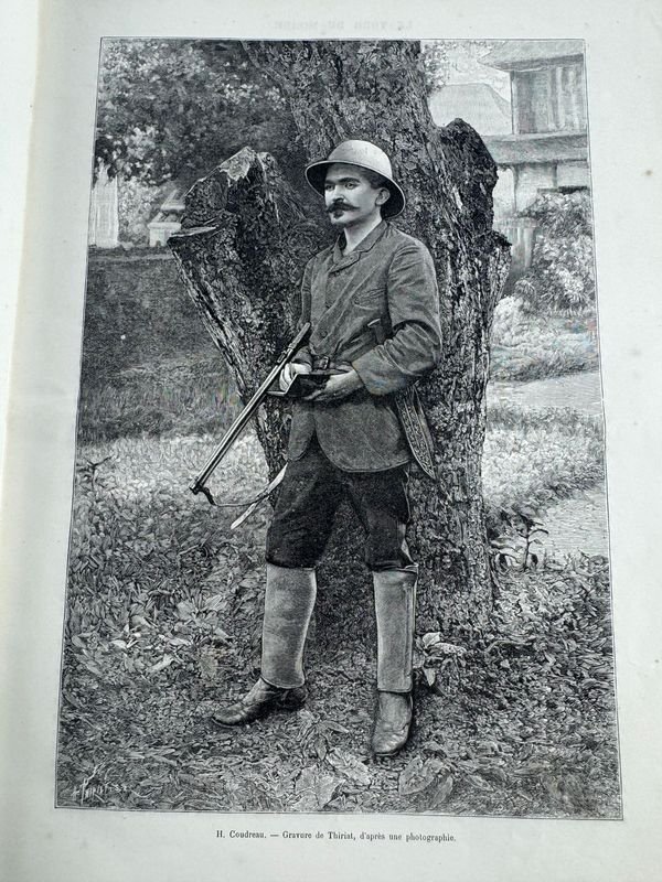 Libro antiguo de viajes alrededor del mundo, publicado en 1892 por Libreria Hachette et Cie Paris - imagen 5