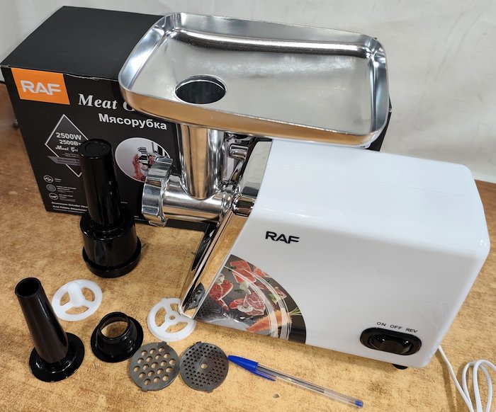 PICADORA DE CARNE 2500 W DOBLE SENTIDO RULO METÁLICO NUEVO EN CAJA - imagen 3