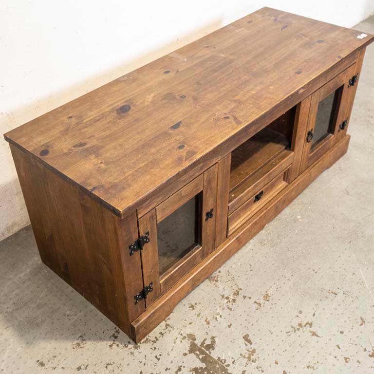 Rack de TV rústico para la decoración del hogar - imagen 2