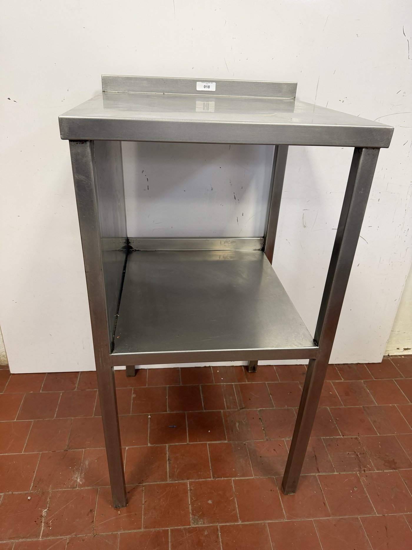 Mesada de Acero Inoxidable con Estante Inferior - 120x65x66 cm