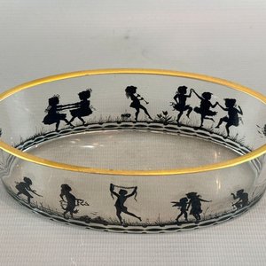 Jarinera Art Decó con Siluetas de Niños Bailando - 16 cm - imagen 2