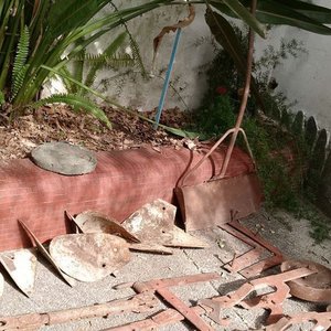Lote de Hierros Varios para Herramientas o Maquinaria Agrícola Antigua - imagen 3