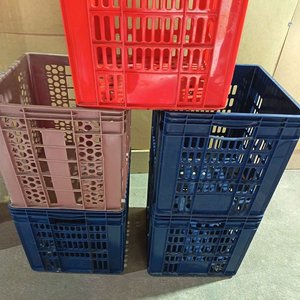 Lote de 5 Cajones Plásticos Cuadrados Apilables - imagen 5