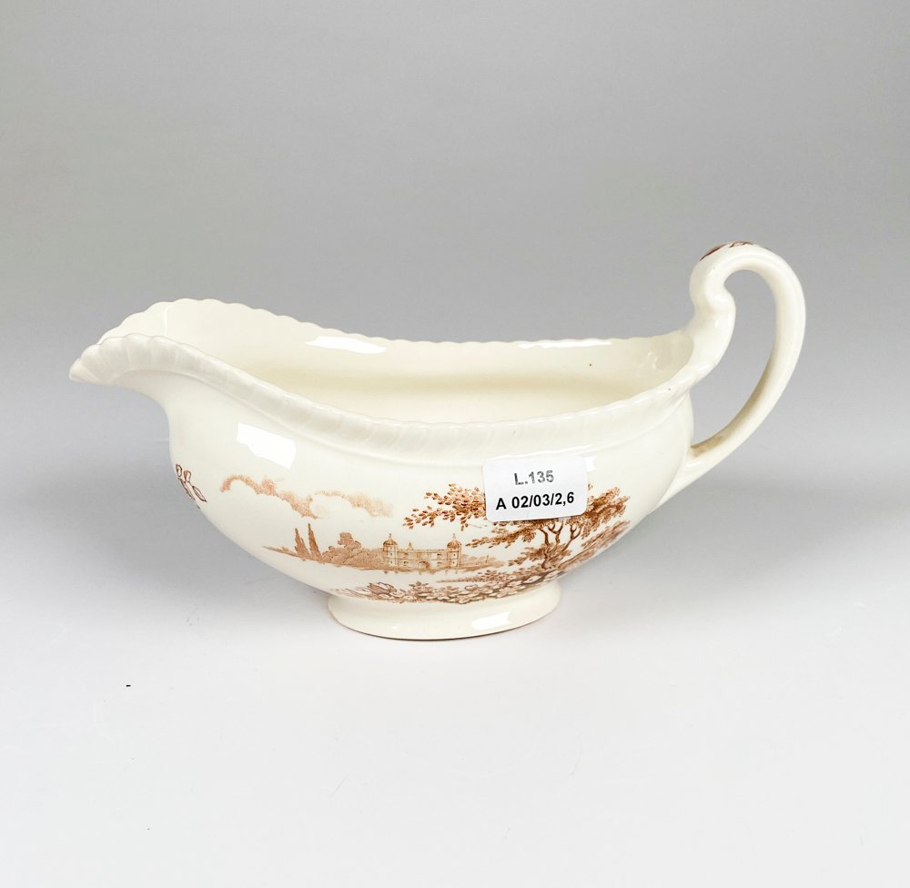Lote siguiente: Lechera de loza inglesa JOHNSON BROS, decorada