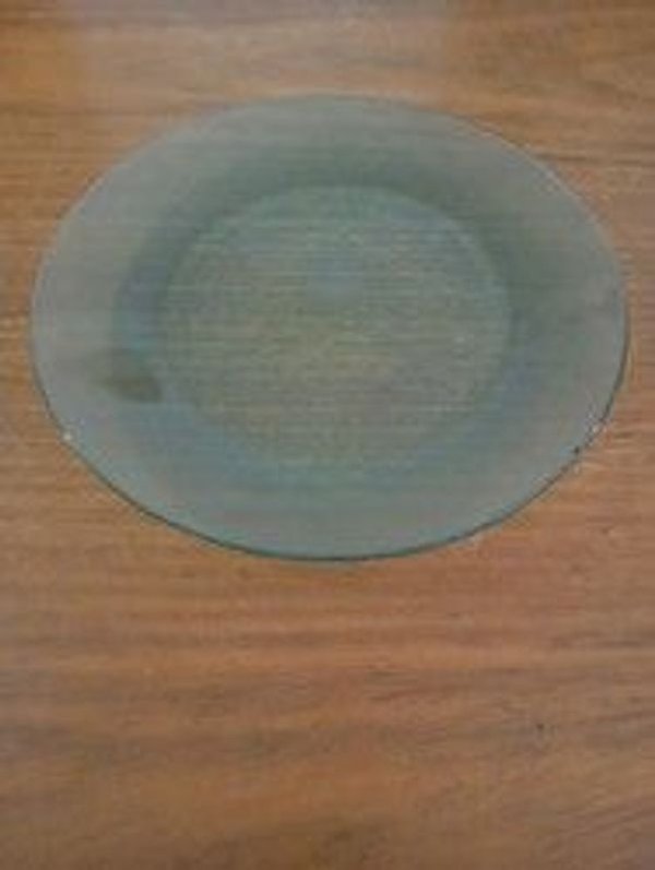 Platos de vidrio verdes decorativos - imagen 2