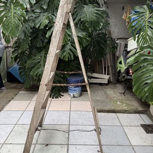 Escalera de Madera Tipo Tijera Plegable - imagen 6