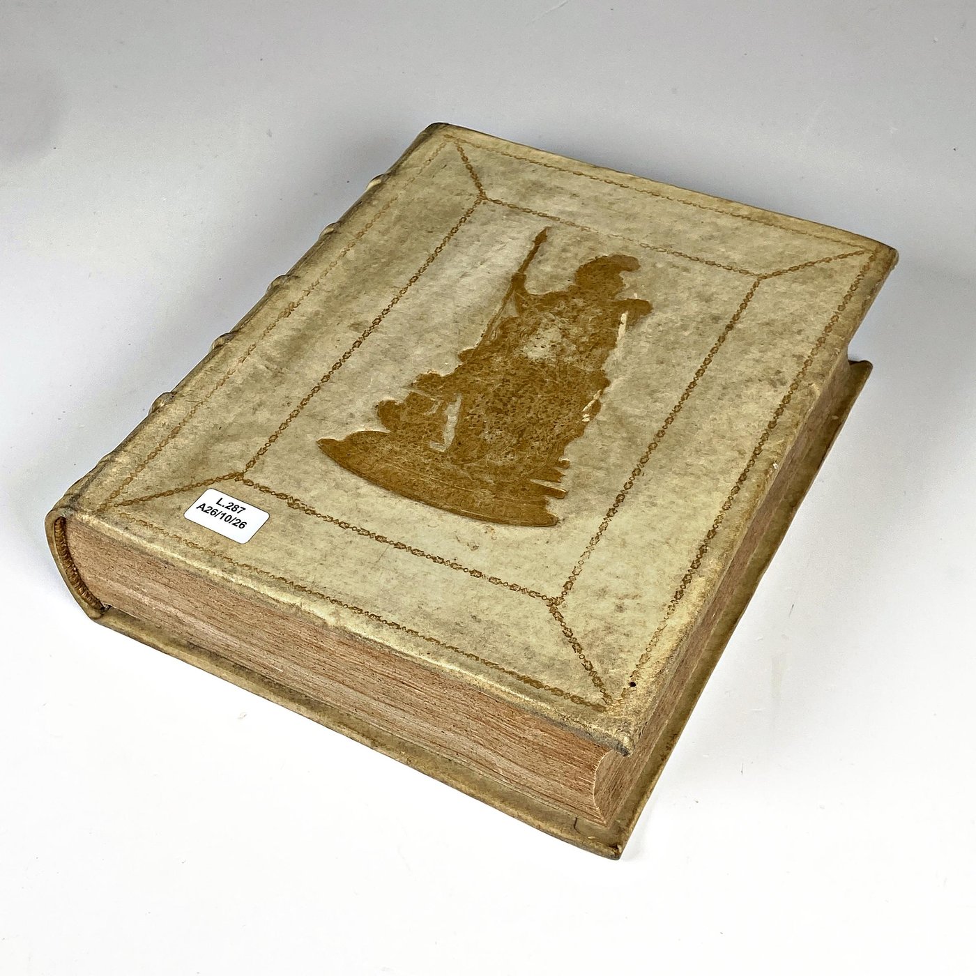 Libro Antiguo en Latín de 1780 con Grabado en Tapa