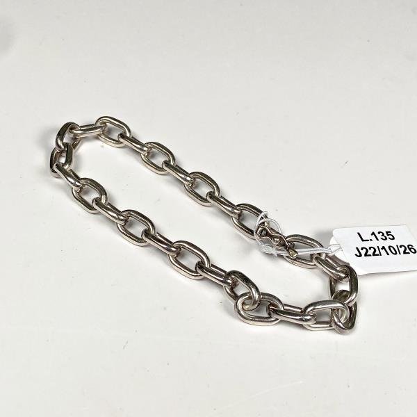 Pulsera de Plata Gruesa con Eslabones Grandes