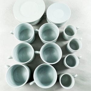 Set de 22 Piezas de Porcelana Blanca: Tazas, Pocillos y Platillos Selecta - imagen 2