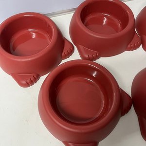2 Comederos Plásticos para Mascotas Color Terracota - imagen 3