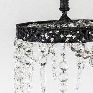 Colgante Metálico de Tres Luces con Caireles - Diámetro 31 cm - imagen 2