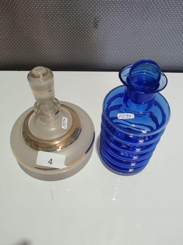 Dos botellones de cristal antiguos para decoración - imagen 2