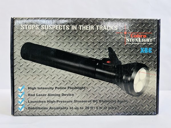 Linterna Taser Cobra Stunlight XBC con Láser y Gas Pimienta - imagen 1