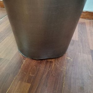 Florero/Macetero Grande De Piso Metálico Con Bambúes - imagen 3