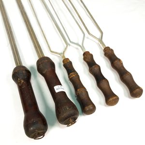Lote de Pinchos para Parrilla con Mangos de Madera - imagen 2