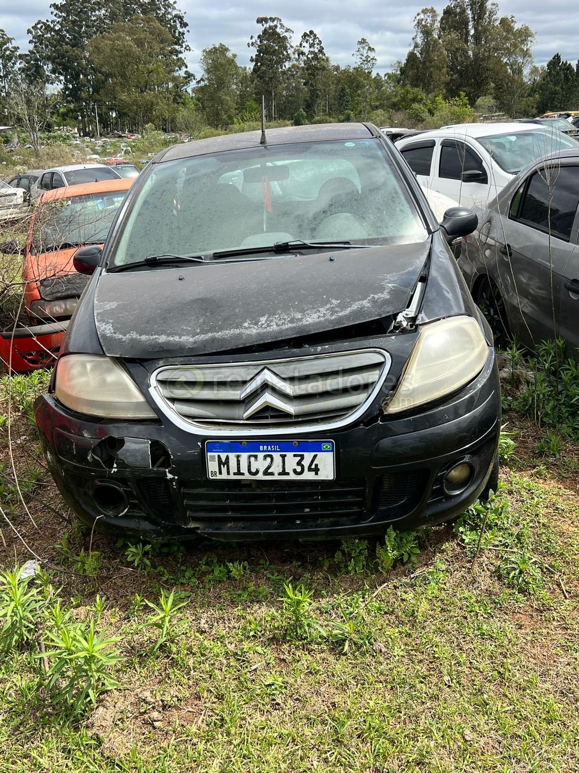 Citroën C3 Negro con Detalles de Desgaste