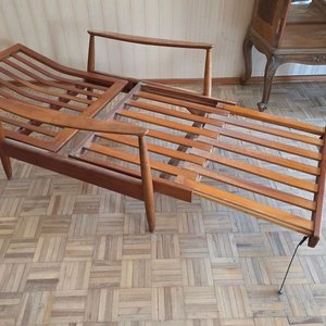 Sillón Cama Danés Estilo Mid-Century Moderno Años 60 - imagen 12