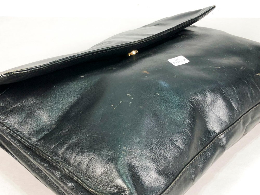 Portafolios tipo cartera de cuero negro - imagen 2
