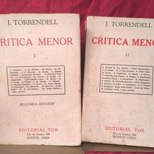 Libros "La Crítica Menor" Tomos I y II de Juan Torrendell (1933) - imagen 1