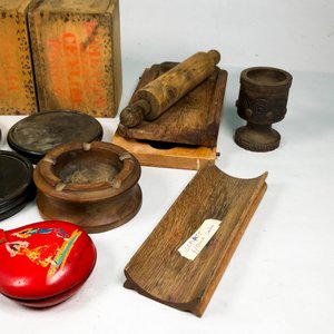 Lote de Objetos de Madera y Otros Elementos Vintage - imagen 4