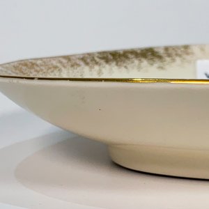 Despojador de Porcelana Bavaria Blanco con Guarda Dorada - imagen 2