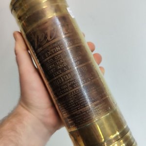 Extinguidor de bronce TETRA británico para Jeep MB, 35cm - imagen 2