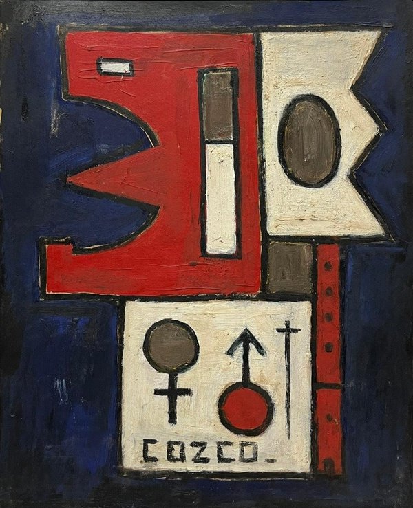 Pintura abstracta de Emin Fernandez - Composicion Cozco