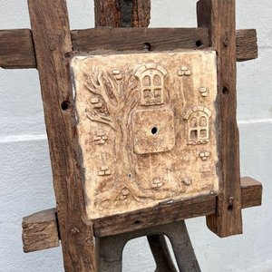 Farol Rústico de Madera y Hierro Fundido con Aspas - imagen 3