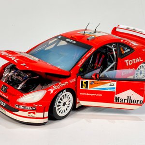 Maqueta Solido Peugeot 307 WRC 11 Rally Marcus Gronholm Rojo Escala 1:18 - imagen 2