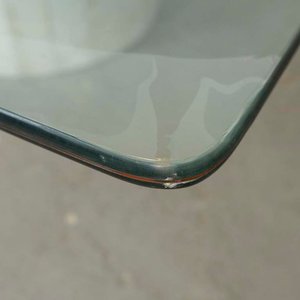 Mesa de Living con Base de Mármol y Tapa de Vidrio Cuadrada - imagen 2
