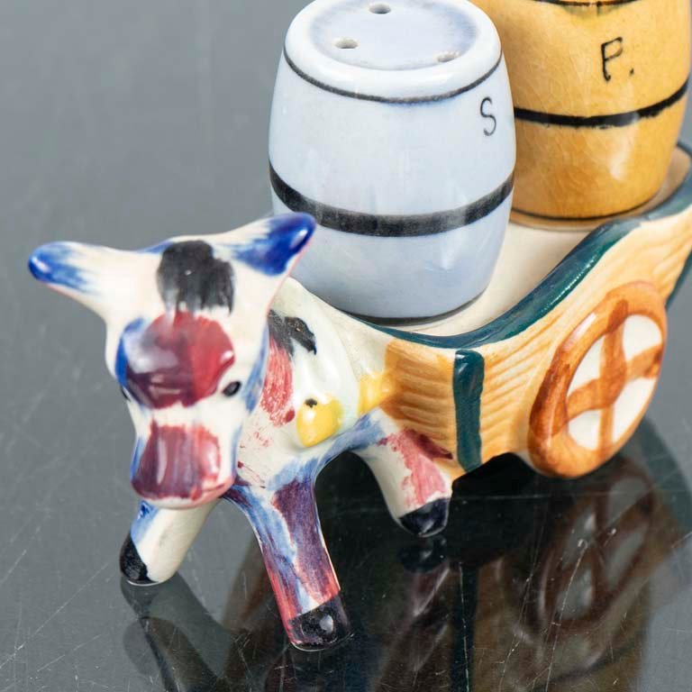 Salero y pimentero de cerámica - Medidas: 11x7cm - imagen 2